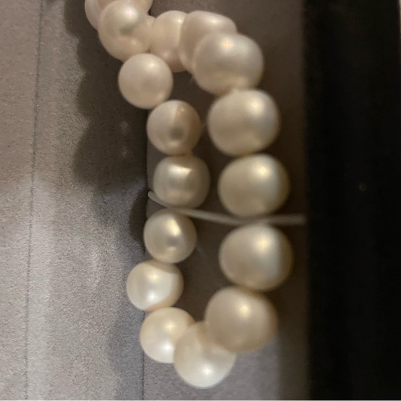 Pearlmes Pearl Strand Necklaces Jewelry with Heart Clasp 8mm/41cm - Picture 5 of 5